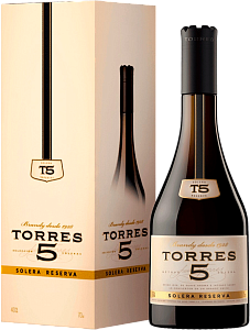 Torres 5 Solera Reserva (gift box)  0.7л