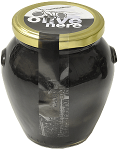 Black Giant Olives with pits Cezoni