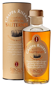 Sibona Grappa Riserva Sauternes Wood Finish (gift box)  0.5л