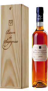 Baron de Sigognac 10 ans d'age Armagnac AOC (wooden box)  0.5л