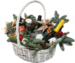 Willow Vine large Christmas Gift Basket