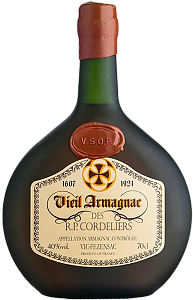 Vieil Armagnac des R.P. Cordeliers VSOP Gelas  0.7л