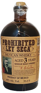 Prohibited Ley Seca 3 Years Old Single Malt Whisky  0.7л